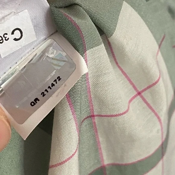 The North Face Plaid Nylon Casual Button Down Shirt Jacket - Picture 9 of 11